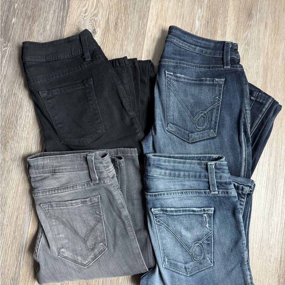 bebe Women's Skinny Jeans - Black, Gray, and Blue